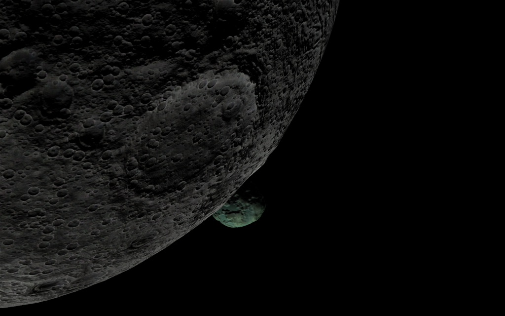 Mun and Minmus are just 0.6 degrees apart